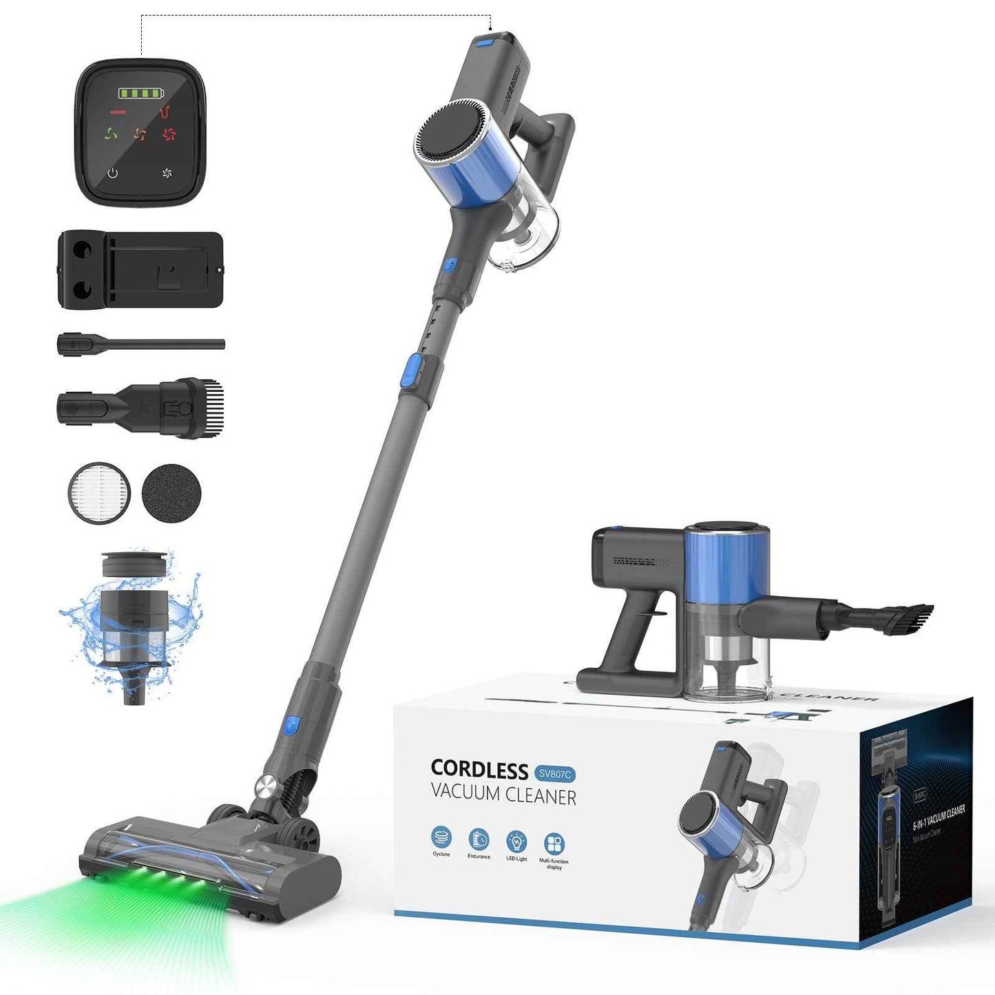 Handheld Vacuum Cleaner 25000Pa Powerful Suction