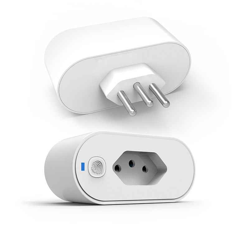Smart WiFi Socket 16A - Brazilian Plug with Power Metering & Voice Control