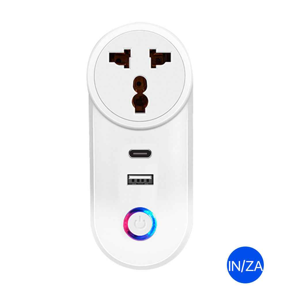 Universal Smart WiFi Socket - Multi-Standard with USB & Type-C Ports