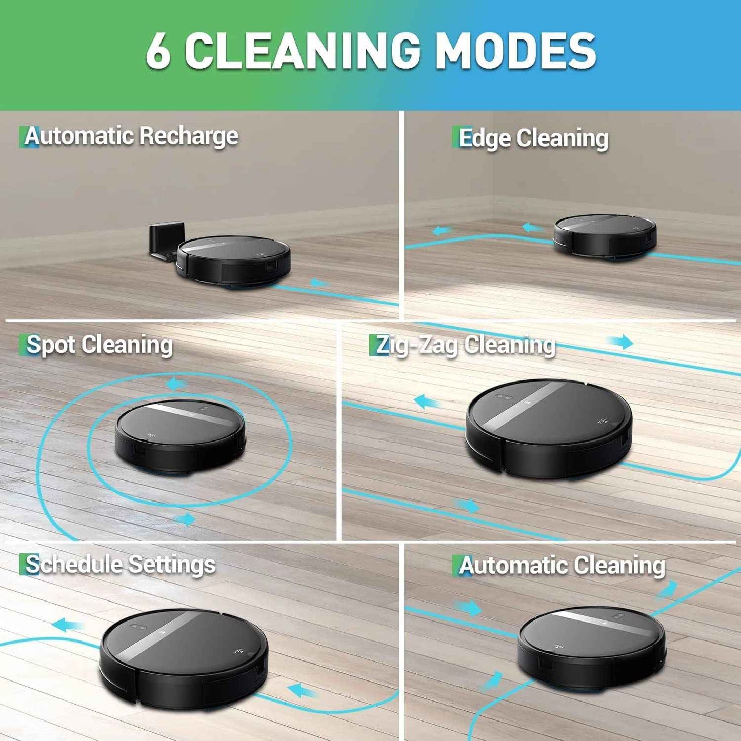 Cross-Border G20Smart Home Floor Cleaning Robot Wet and dry two-in-one fully automatic rechargeable anti-drop vacuum cleaner