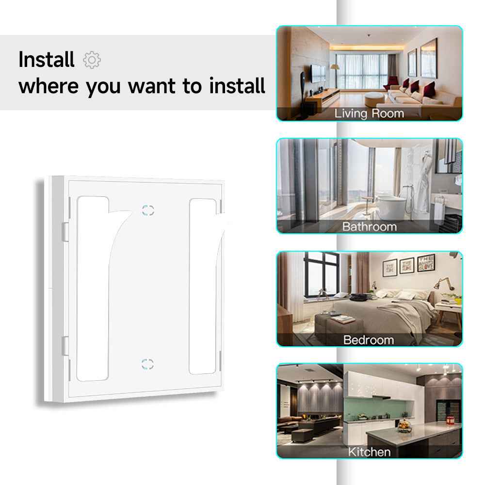 ZigBee Smart Switch - 4-Button Wireless Scene Controller with APP Control