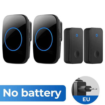 Wireless Doorbell - Self-Powered No Battery Required with 60 Ringtones