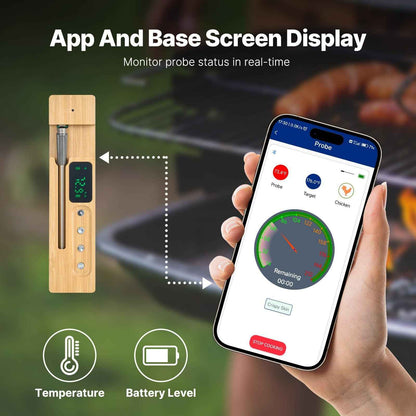 Bluetooth Meat Thermometer - Smart Probe with APP for BBQ & Cooking