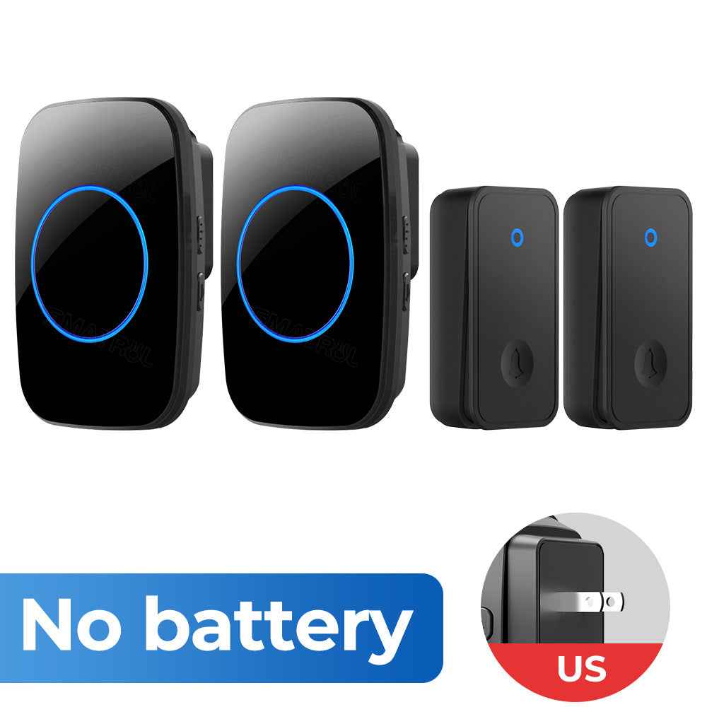 Wireless Doorbell - Self-Powered No Battery Required with 60 Ringtones