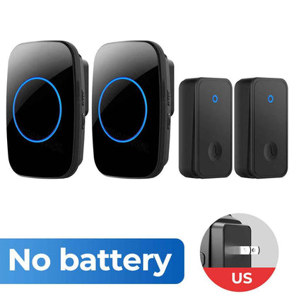 Wireless Doorbell - Self-Powered No Battery Required with 60 Ringtones