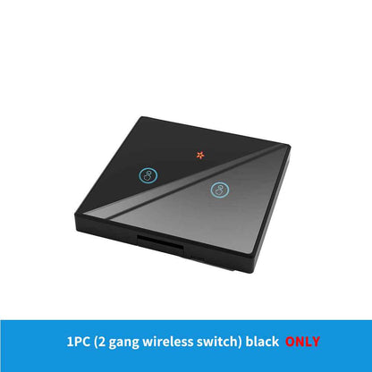 Smart WiFi Wall Switch - Glass Touch Panel with Alexa Voice Control