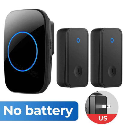 Wireless Doorbell - Self-Powered No Battery Required with 60 Ringtones