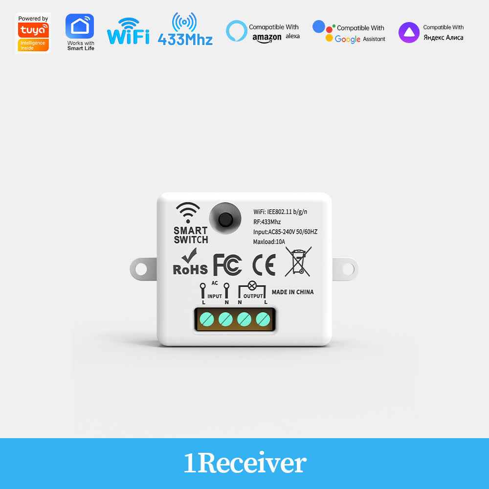 Smart WiFi Switch - RF433 Remote Control with APP Management