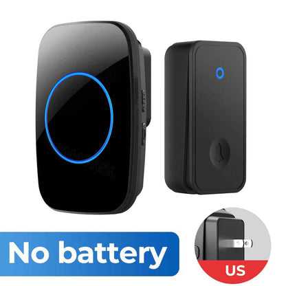 Wireless Doorbell - Self-Powered No Battery Required with 60 Ringtones