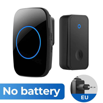 Wireless Doorbell - Self-Powered No Battery Required with 60 Ringtones