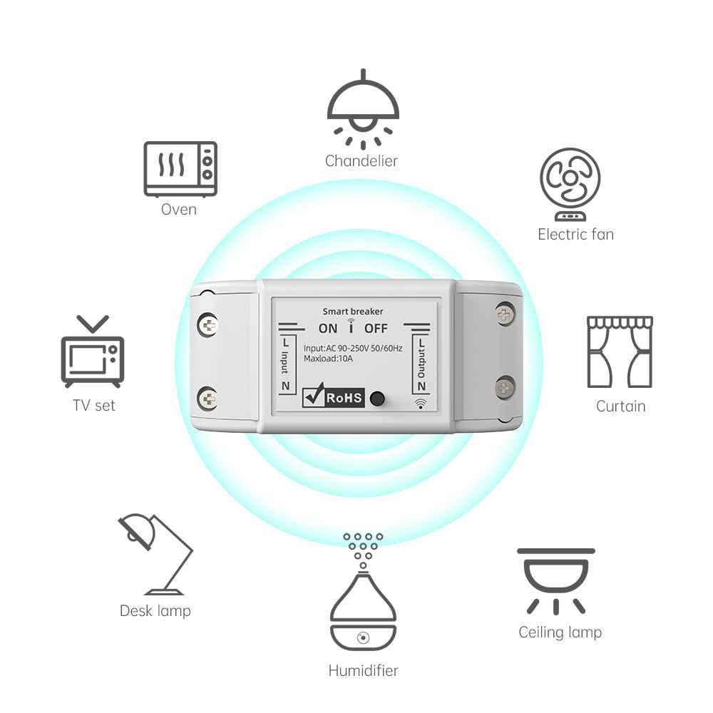 Smart WiFi Timer Switch - Wireless Remote Control for Home Automation