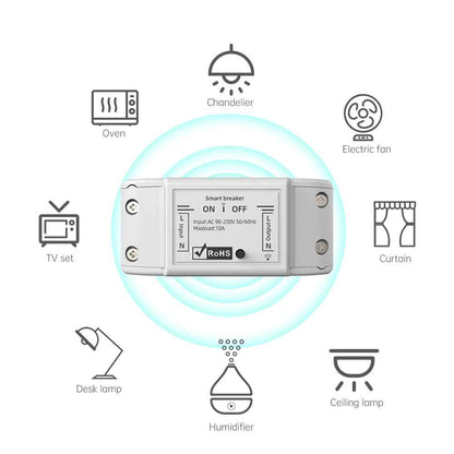 Smart WiFi Timer Switch - Wireless Remote Control for Home Automation