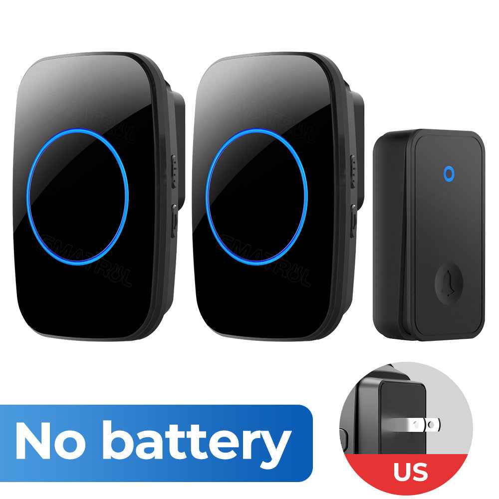 Wireless Doorbell - Self-Powered No Battery Required with 60 Ringtones
