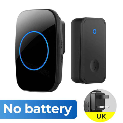 Wireless Doorbell - Self-Powered No Battery Required with 60 Ringtones