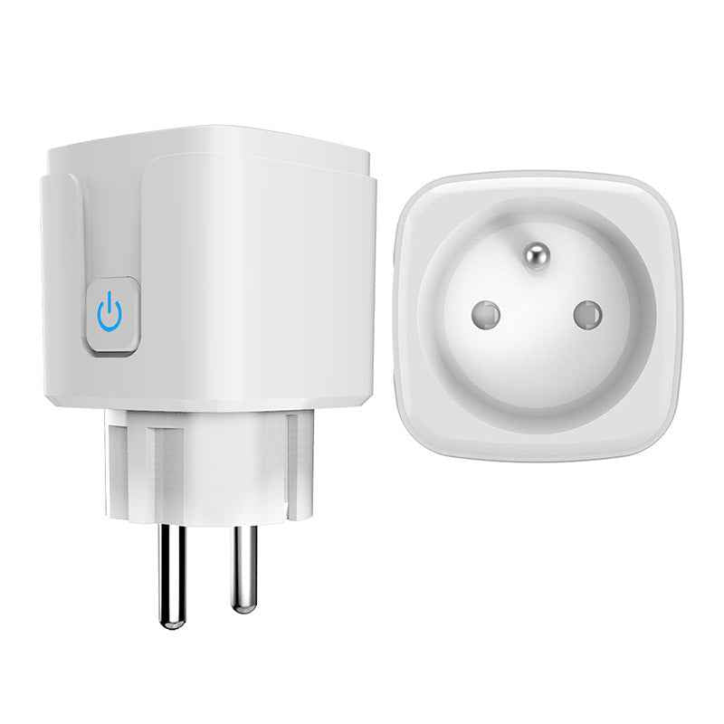 Smart WiFi Socket 16A - French Standard with Voice Control & Timer