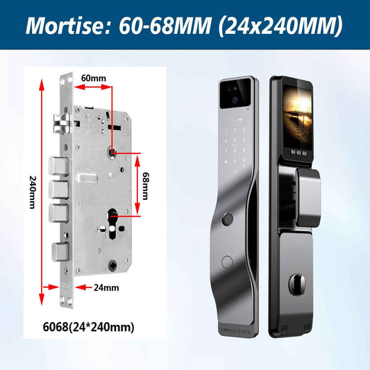 Smart Door Lock - 3D Face Recognition with Cat Eye & Remote Unlocking
