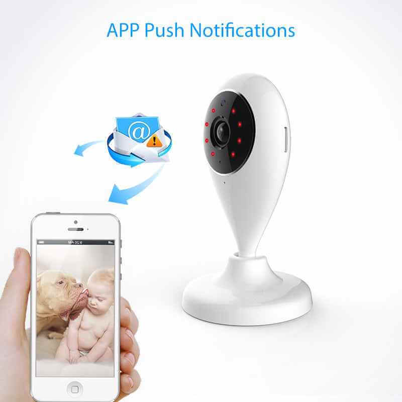 Indoor WiFi Camera - 1080P HD Night Vision with Two-Way Audio