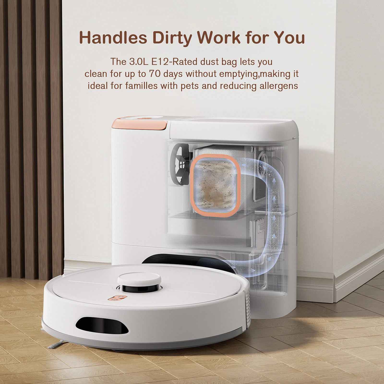 Robot Vacuum Cleaner - Laser Navigation with Pet Hair Removal & Auto Recharge