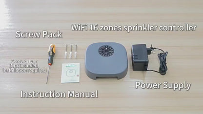 Tuya 16 Road wifi Intelligent Flower Bed Irrigation Controller Garden Water Valve