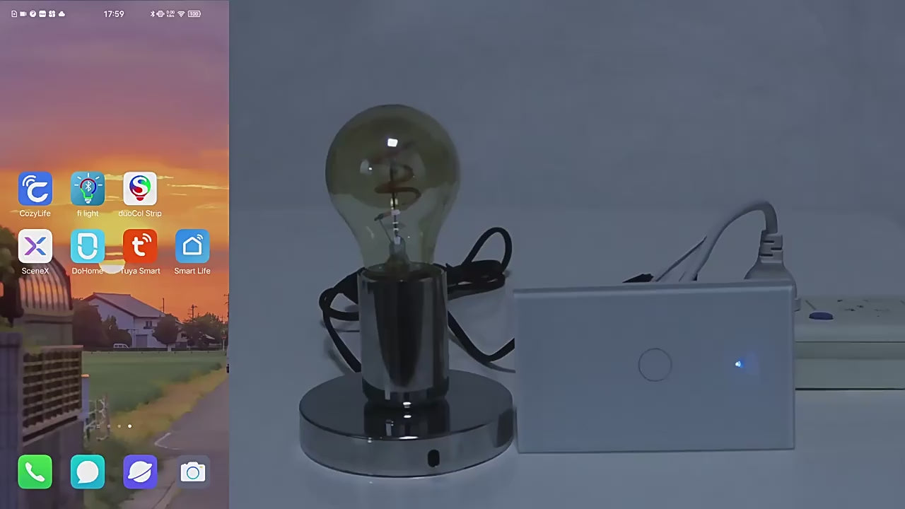 Smart WiFi Wall Switch 86Button Single Zero Fire Version