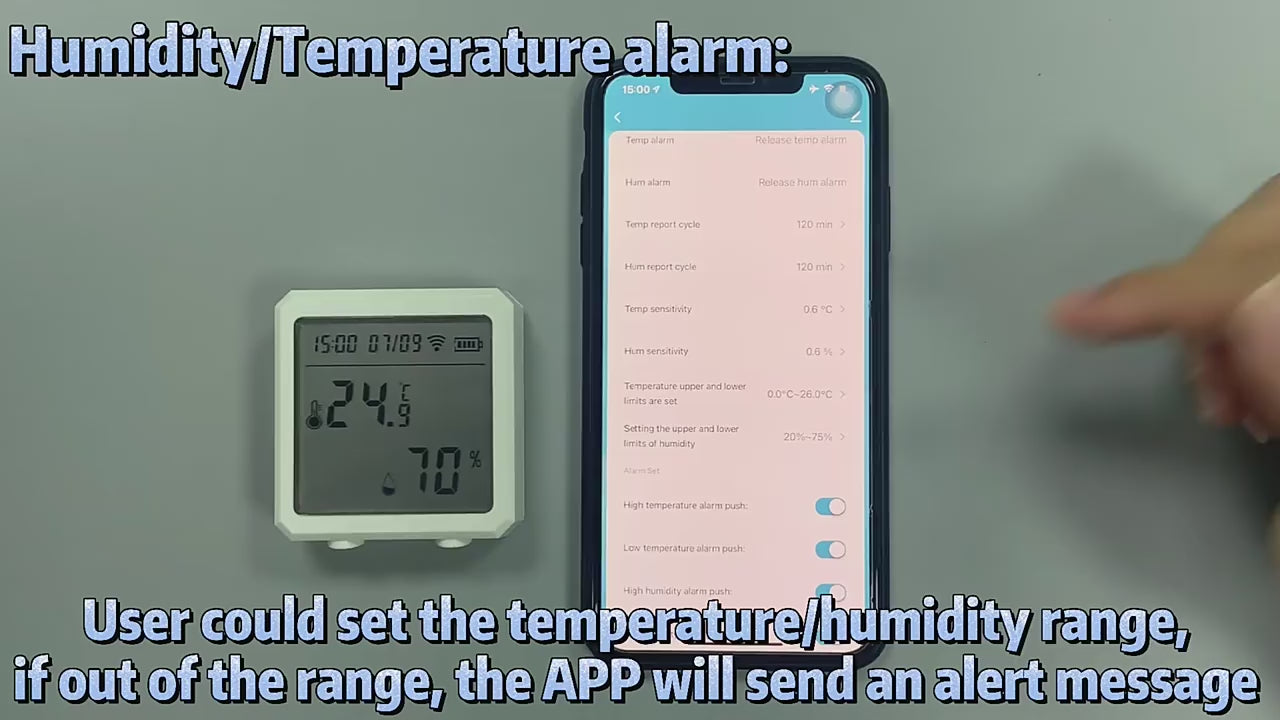 WiFi Zigbee Temperature and Humidity Sensor