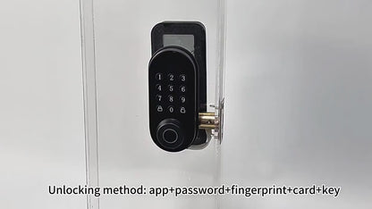Smart Deadbolt Lock - Touch Screen Fingerprint Lock with WiFi Bluetooth
