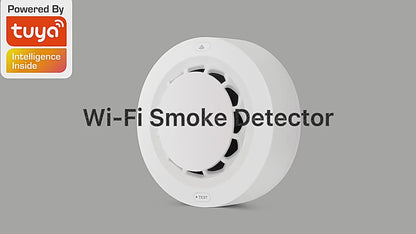 WiFi Smoke Detector - Smart Fire Alarm Sensor for Home Safety